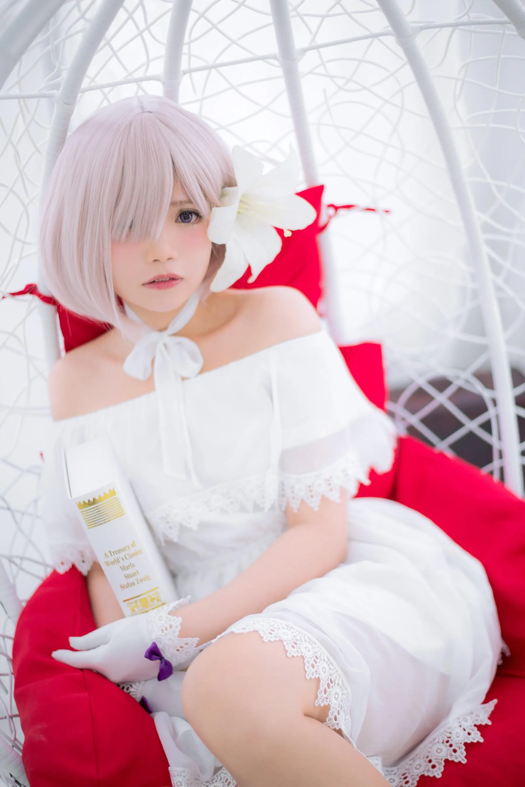 Miu只 – NO.05 Mashu White Dress [27P]插图6